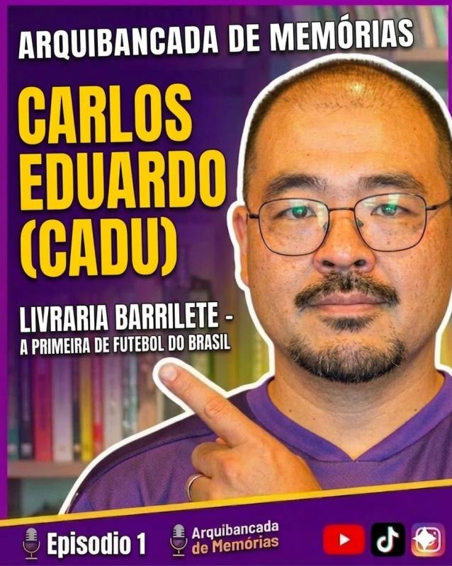 De advogado à primeira livraria de futebol do Brasil, a história do Carlos Eduardo, da Barrilete.